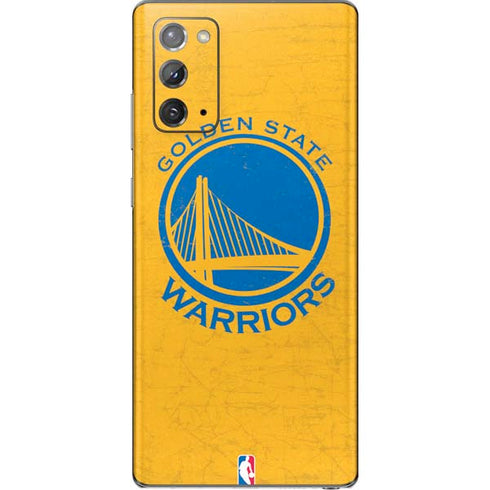 NBA Golden State Warriors Distressed Galaxy Note20 5G Skin